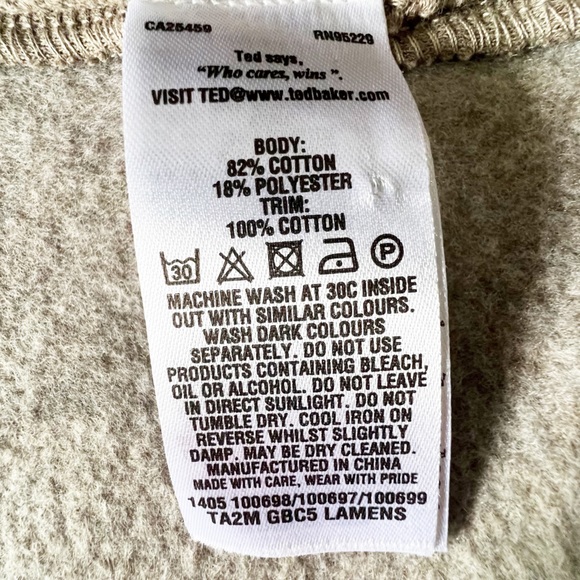 Ted Baker Lamens Jersey Sweater Knit Jacket | TED 6 (2XL) - Picture 11 of 13